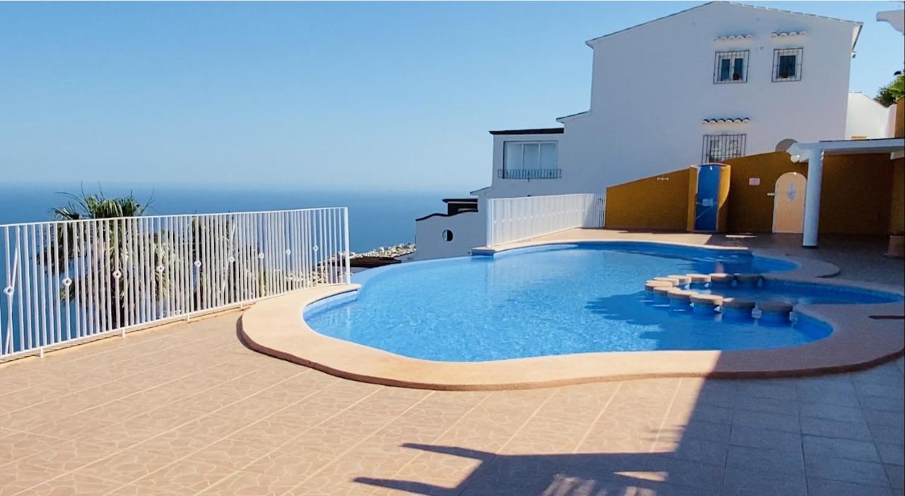 Fantastico Apartamento Con Vistas Panoramicas Al Mar Cumbre del Sol Bagian luar foto