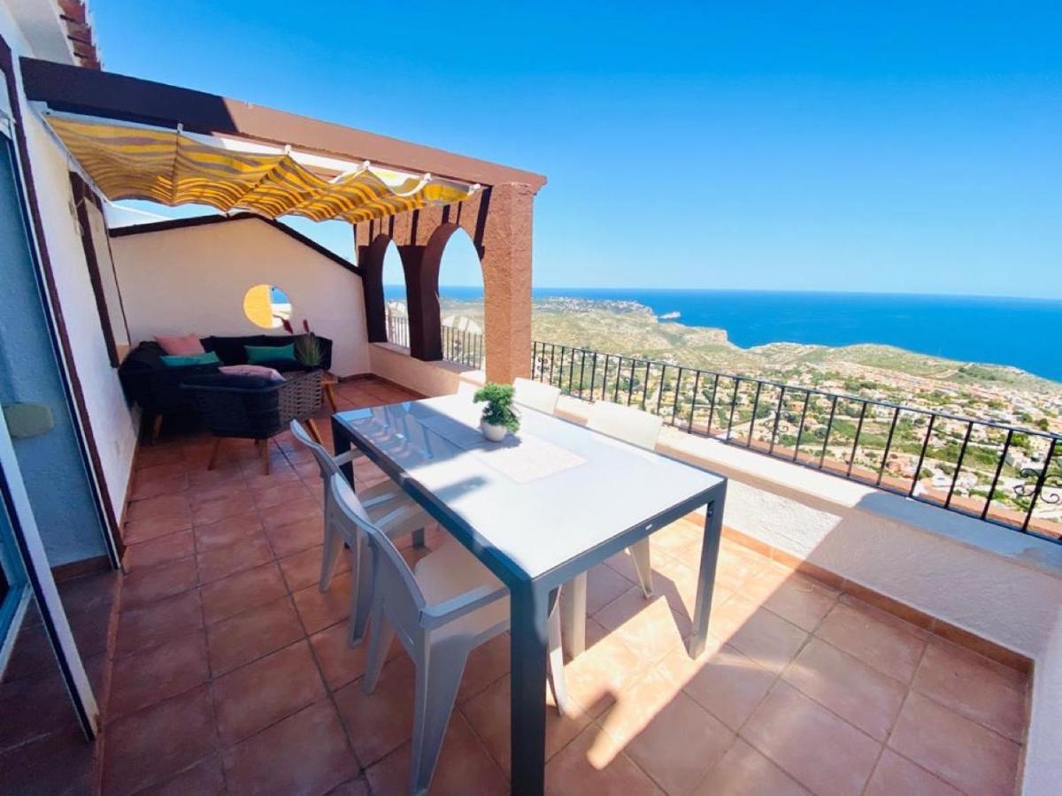 Fantastico Apartamento Con Vistas Panoramicas Al Mar Cumbre del Sol Bagian luar foto