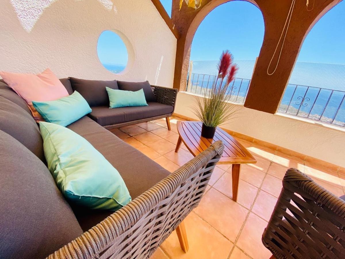 Fantastico Apartamento Con Vistas Panoramicas Al Mar Cumbre del Sol Bagian luar foto
