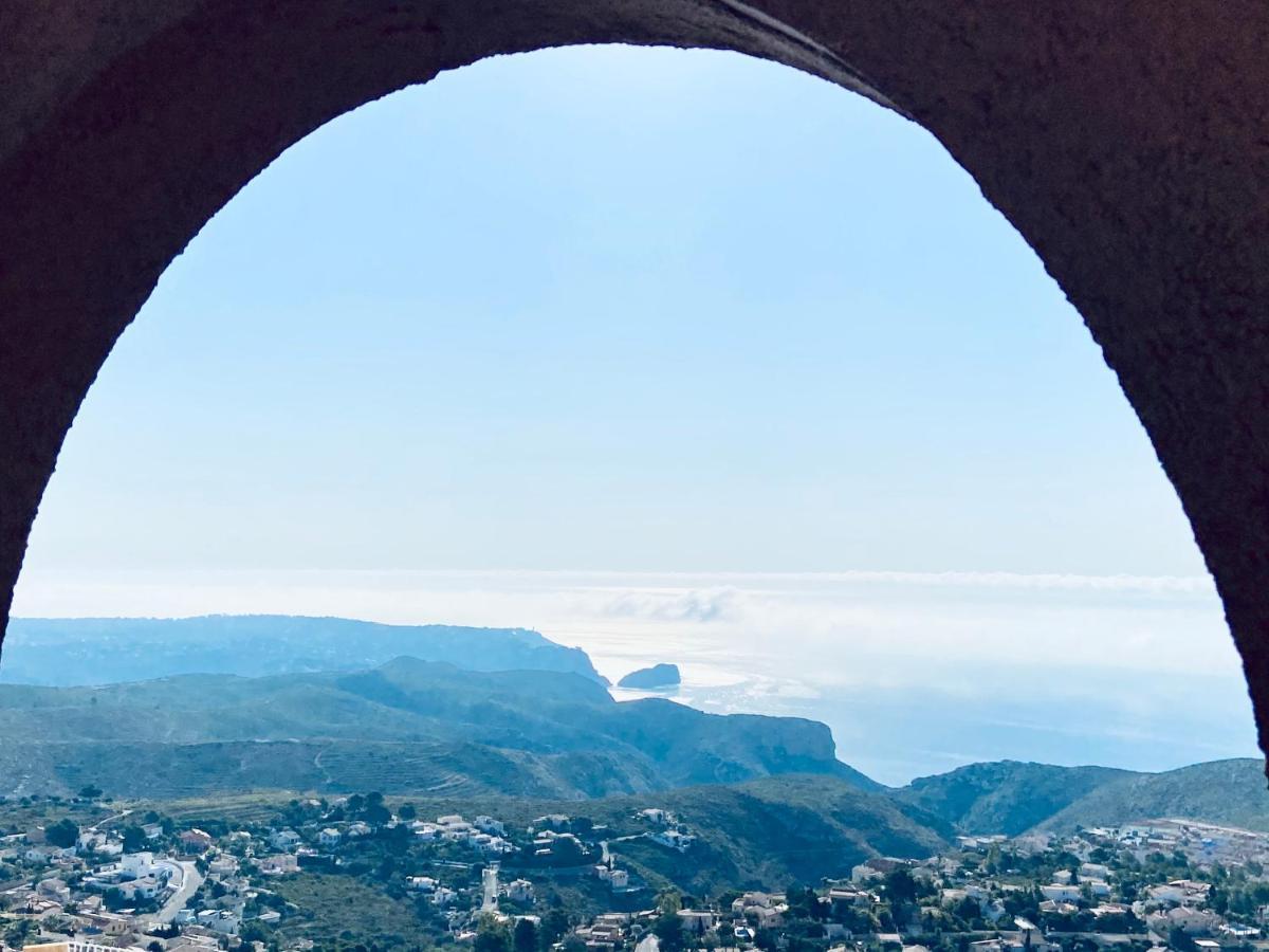 Fantastico Apartamento Con Vistas Panoramicas Al Mar Cumbre del Sol Bagian luar foto