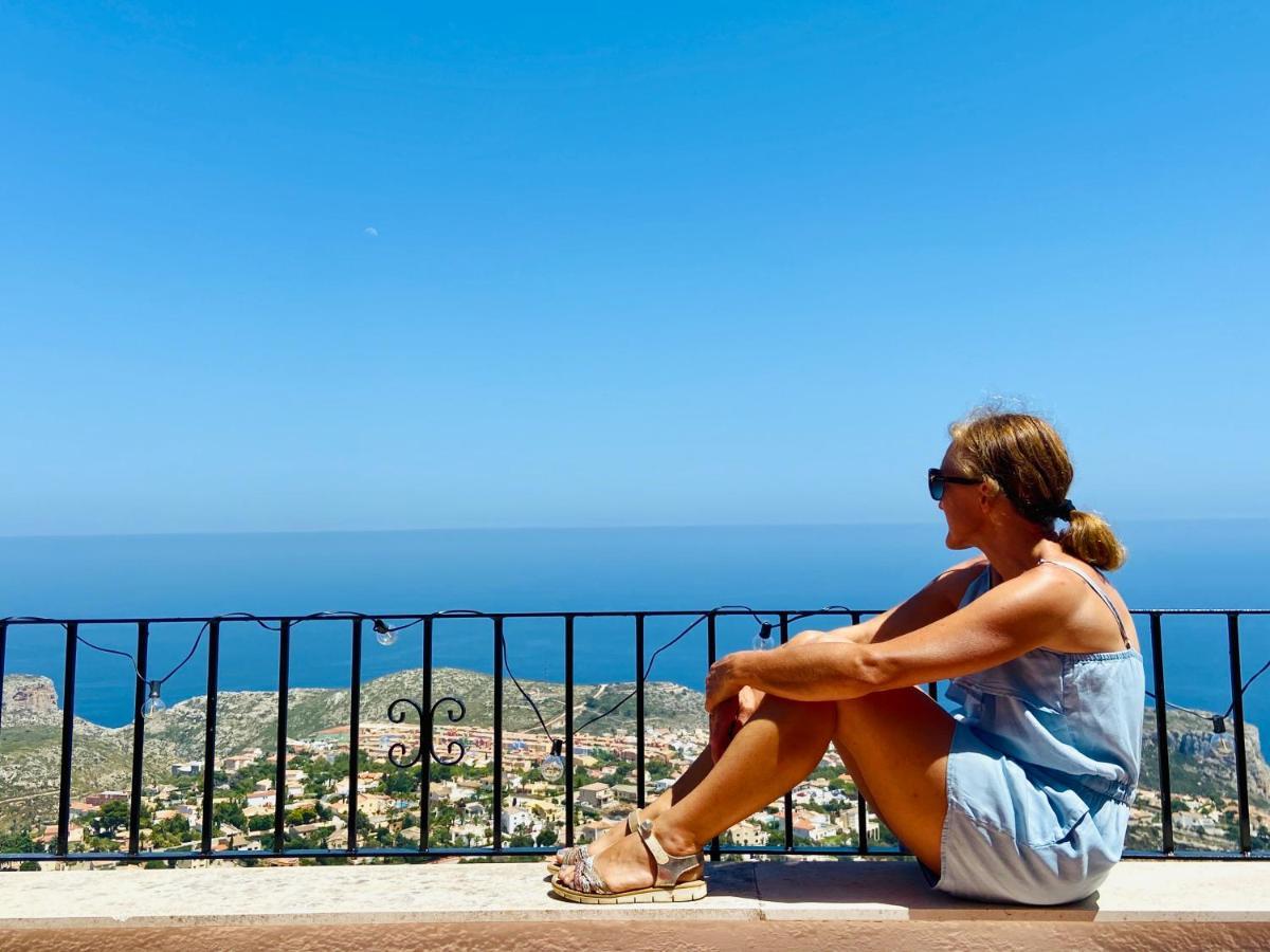 Fantastico Apartamento Con Vistas Panoramicas Al Mar Cumbre del Sol Bagian luar foto
